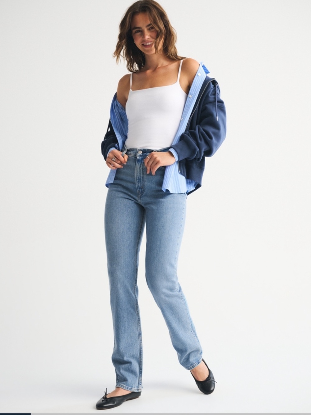 Abercrombie and Fitch 90s Straight Ultra High Rise